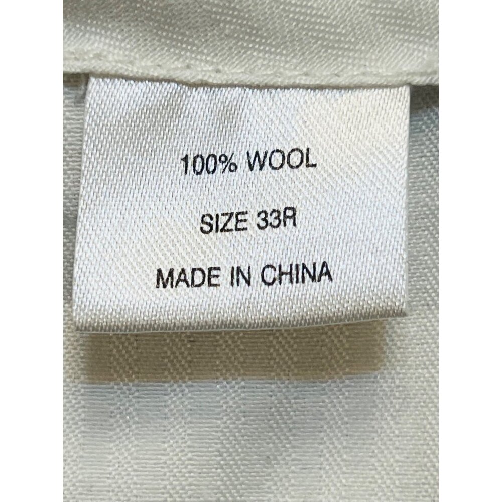 Savile Row Co. London 33R Black 100% Wool Pleated Cuff Dress Pants Preppy Formal - Picture 9 of 16